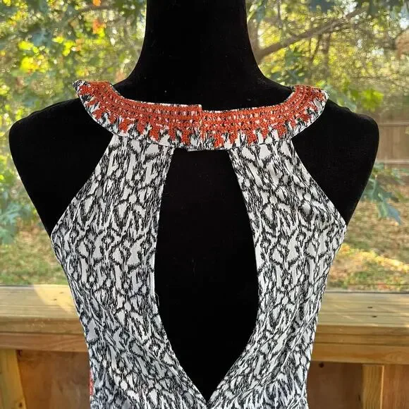 THML Jameson Embroidered Sleeveless Maxi Dress Size M - Picture 5 of 10